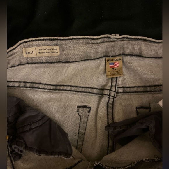 True religion (Grey) jeans size 27 women - Picture 1 of 6